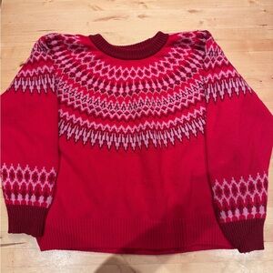 Vineyard Vines Red and Pink Sweater